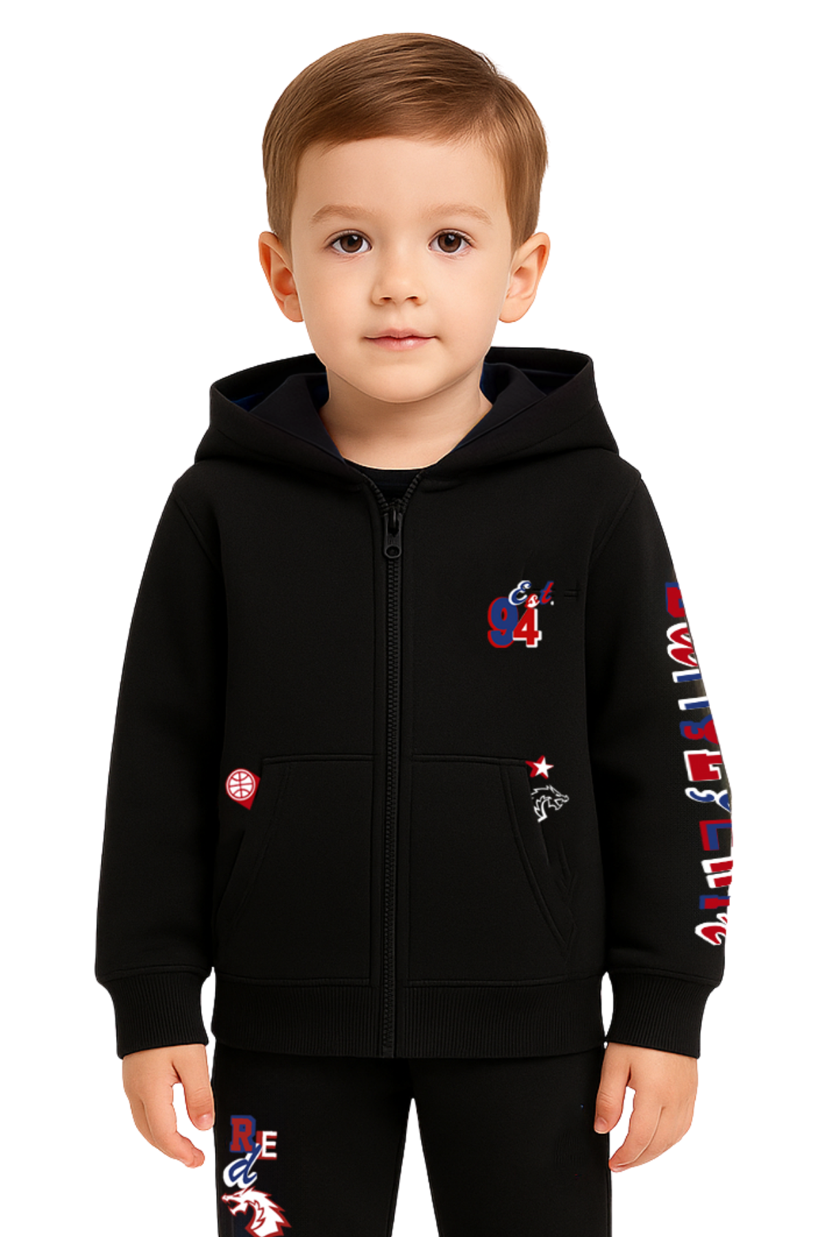 BK Kids Dragon Eşofman Üst Siyah