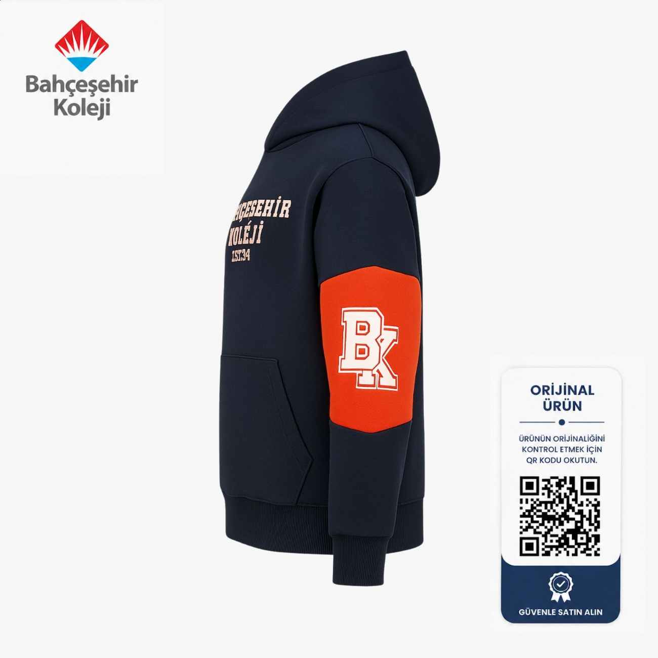 BK Trendy Hoodie 94 Lacivert