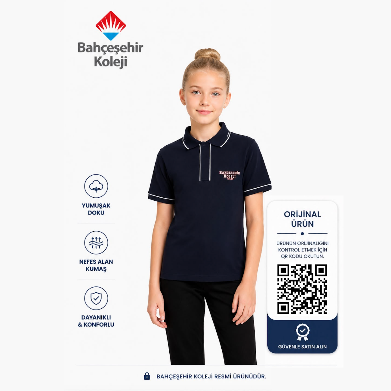 BK Campus Polo Dark Blue