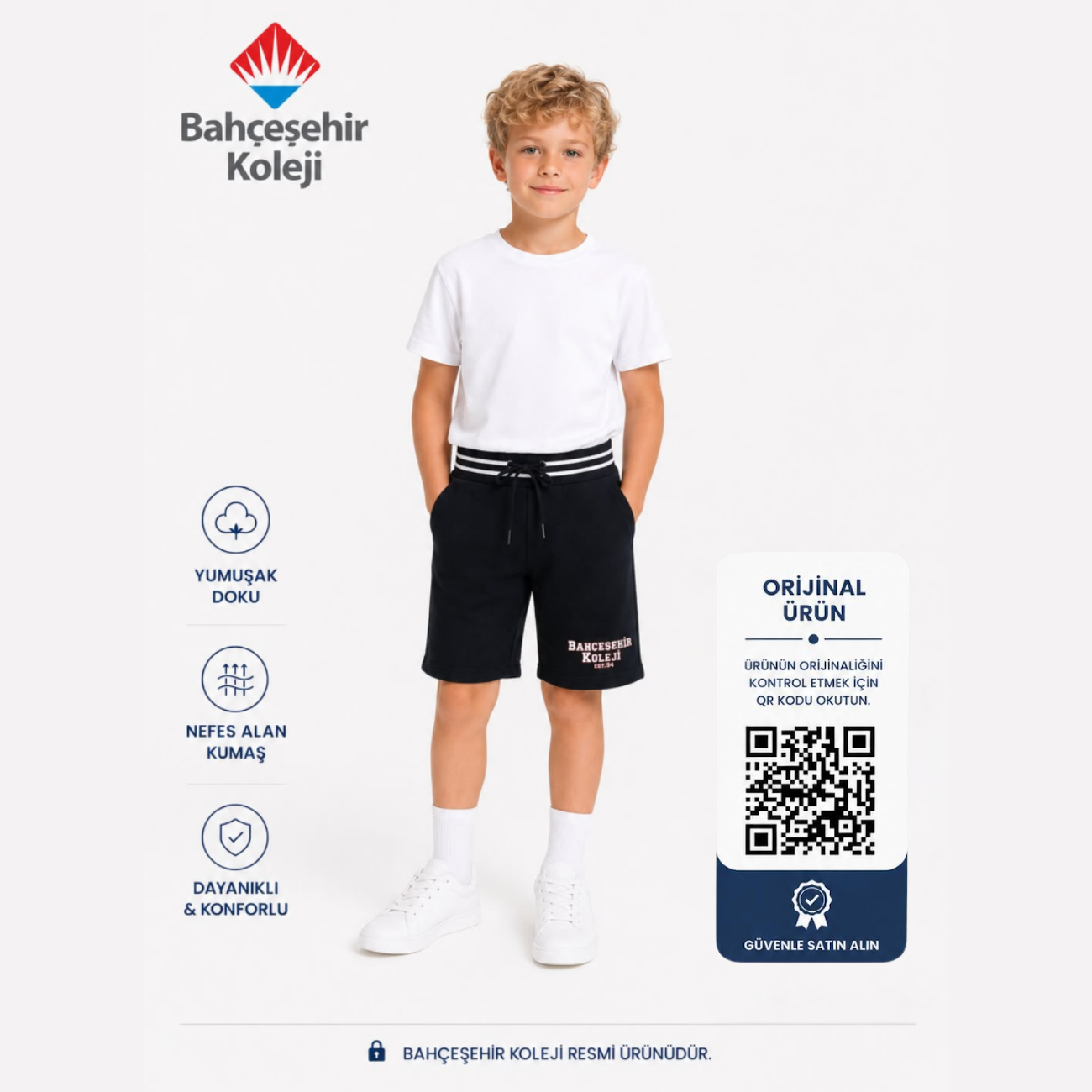 BK Campus Shorts Dark Blue