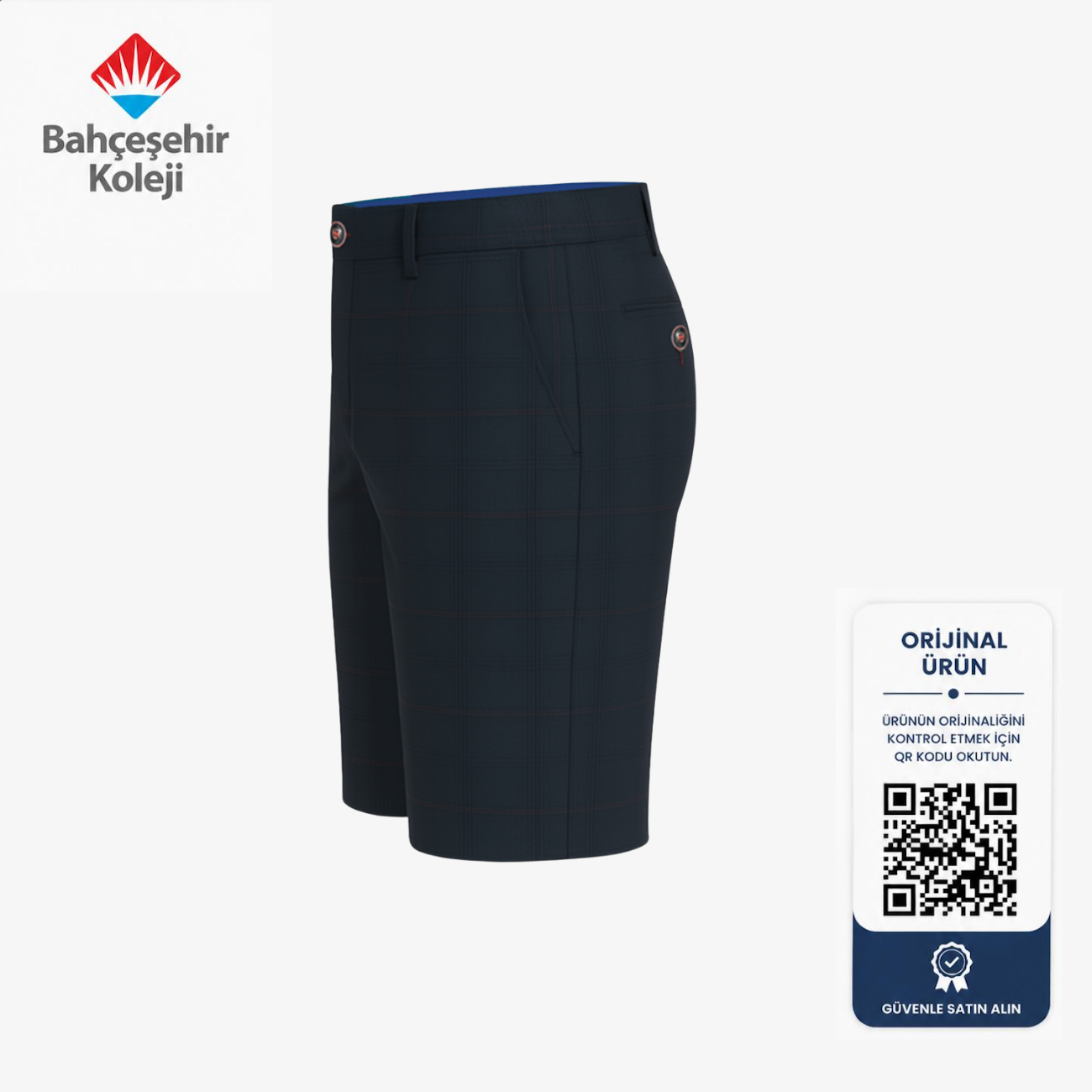 BK Trendy  Şort Ekose