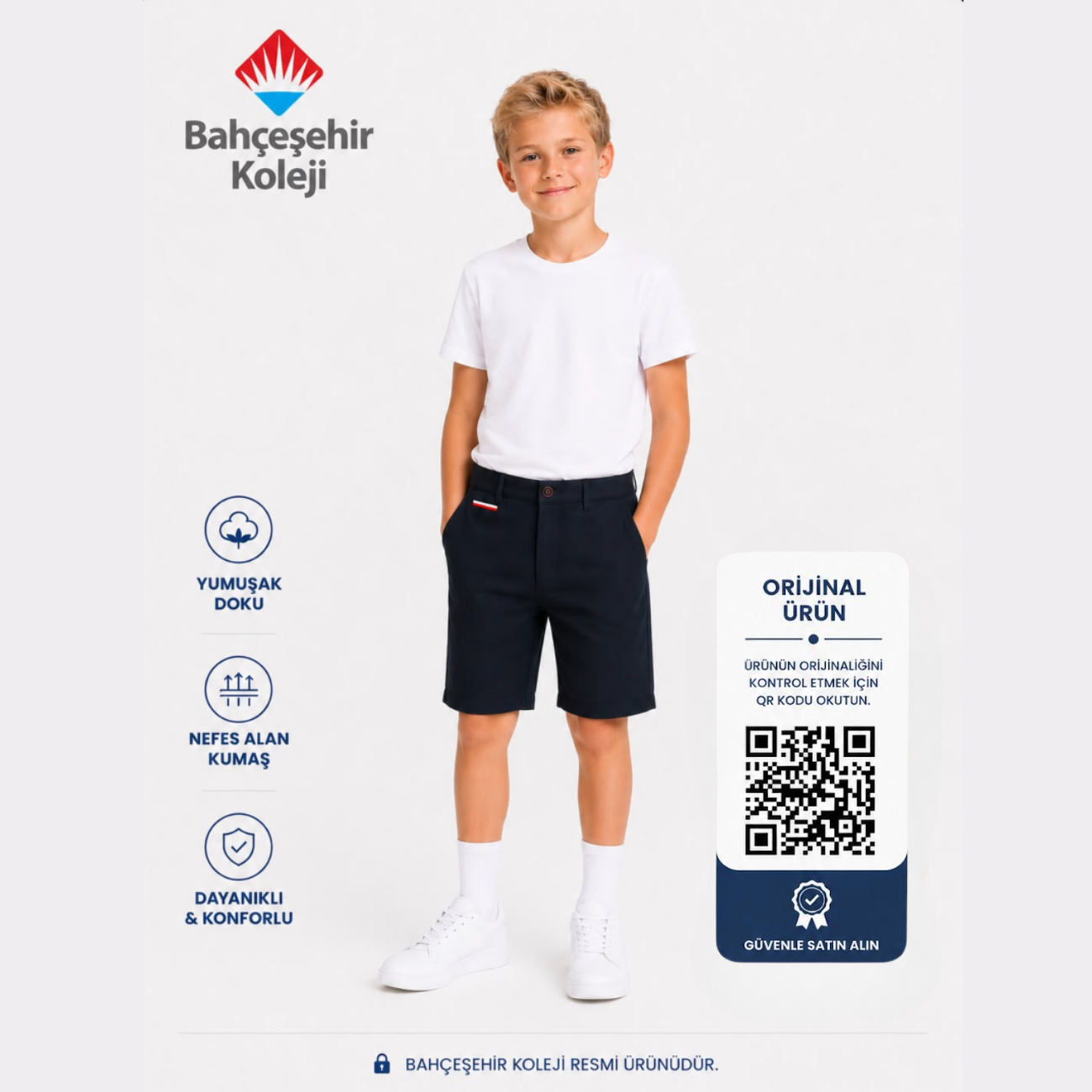 BK Trendy  Şort Ekose