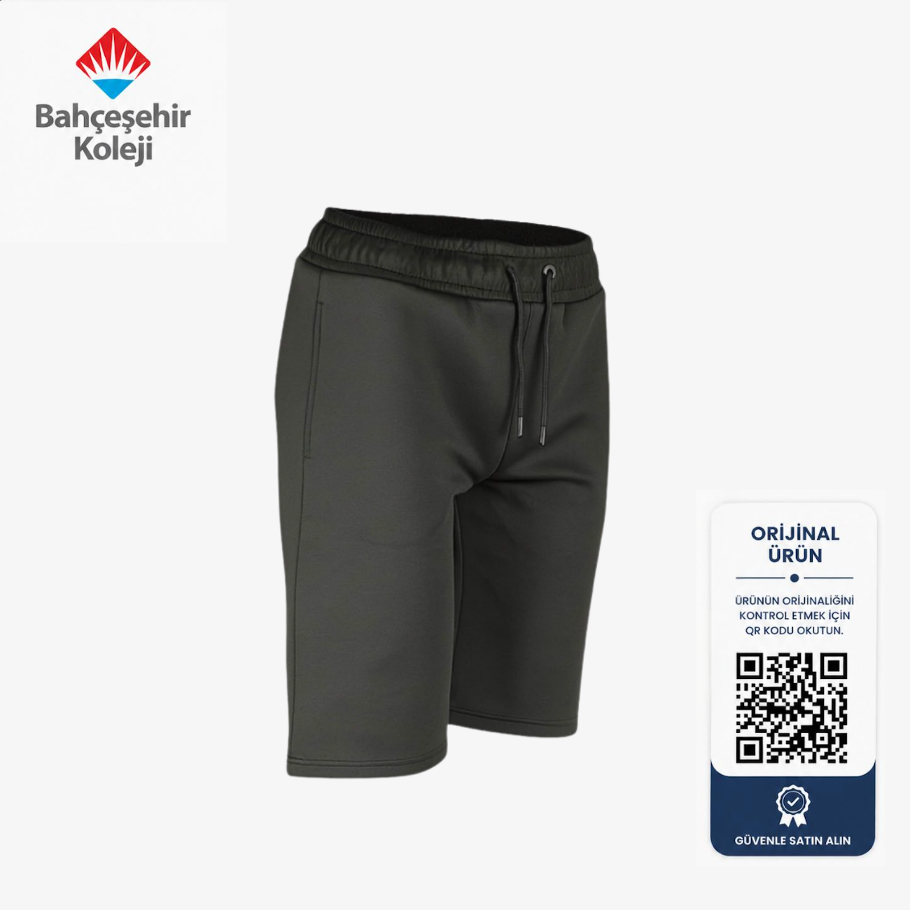 BK Zip-Up Shorts Siyah