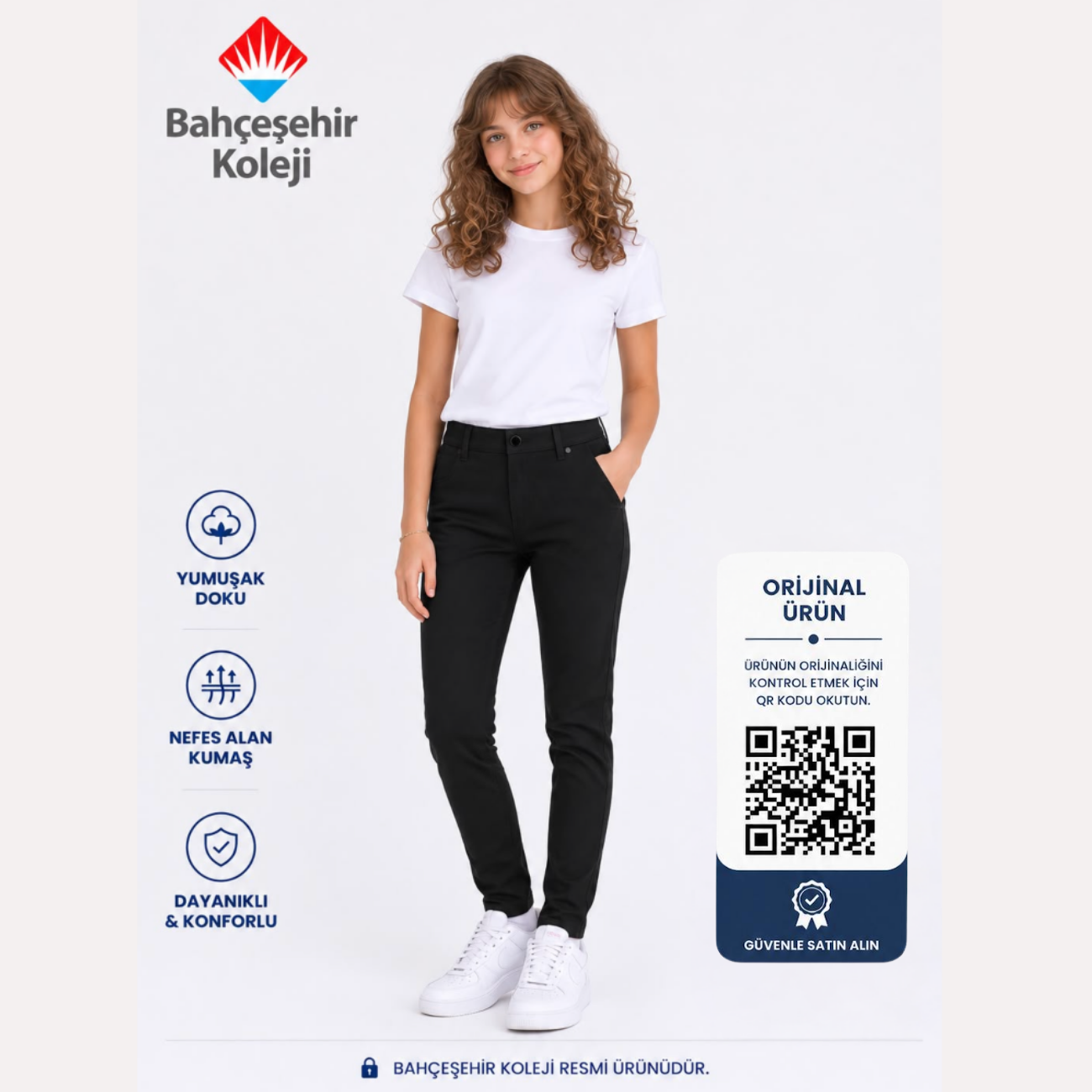 BK Academy Kız Pantolon Siyah