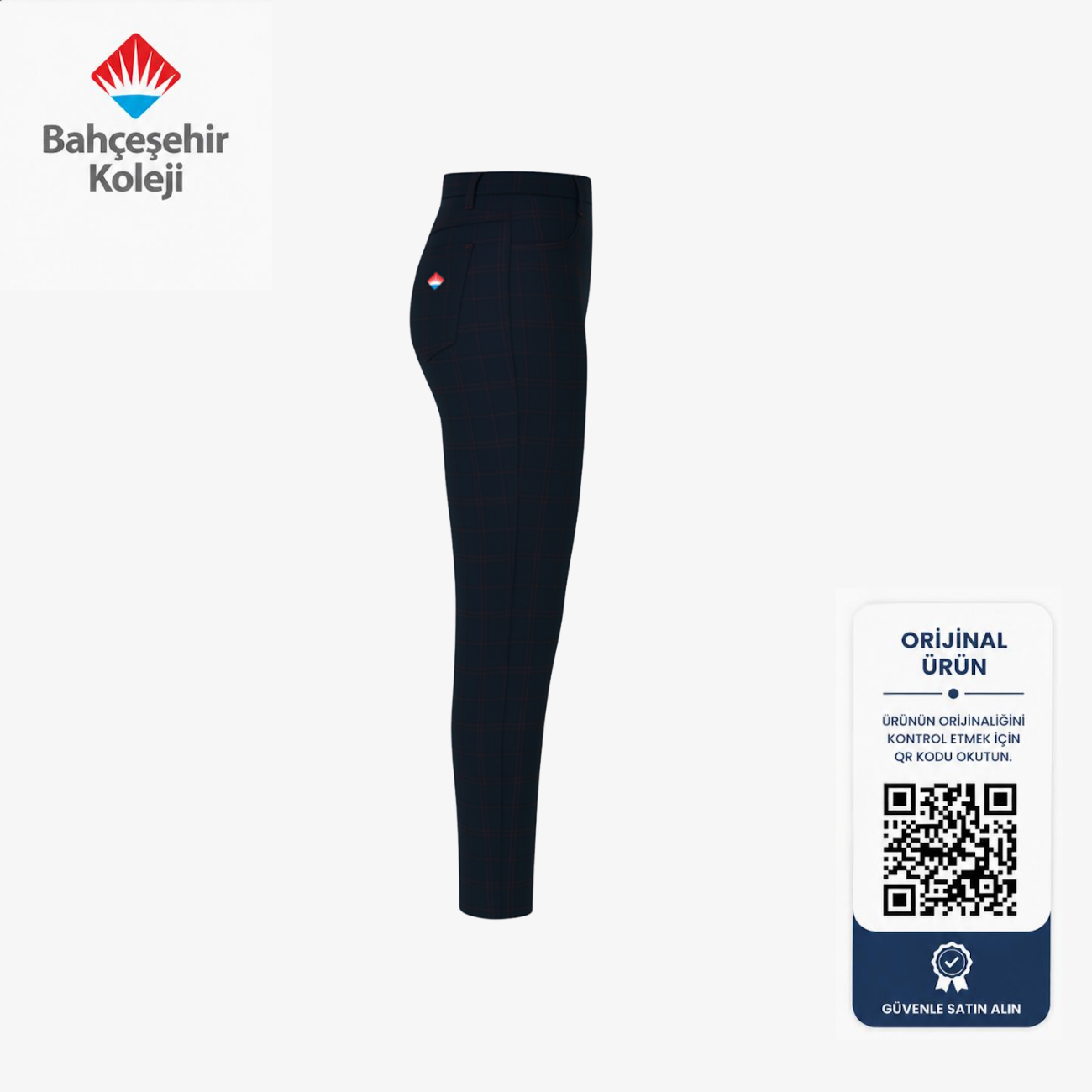 BK Academy Unisex Ekose Pantolon