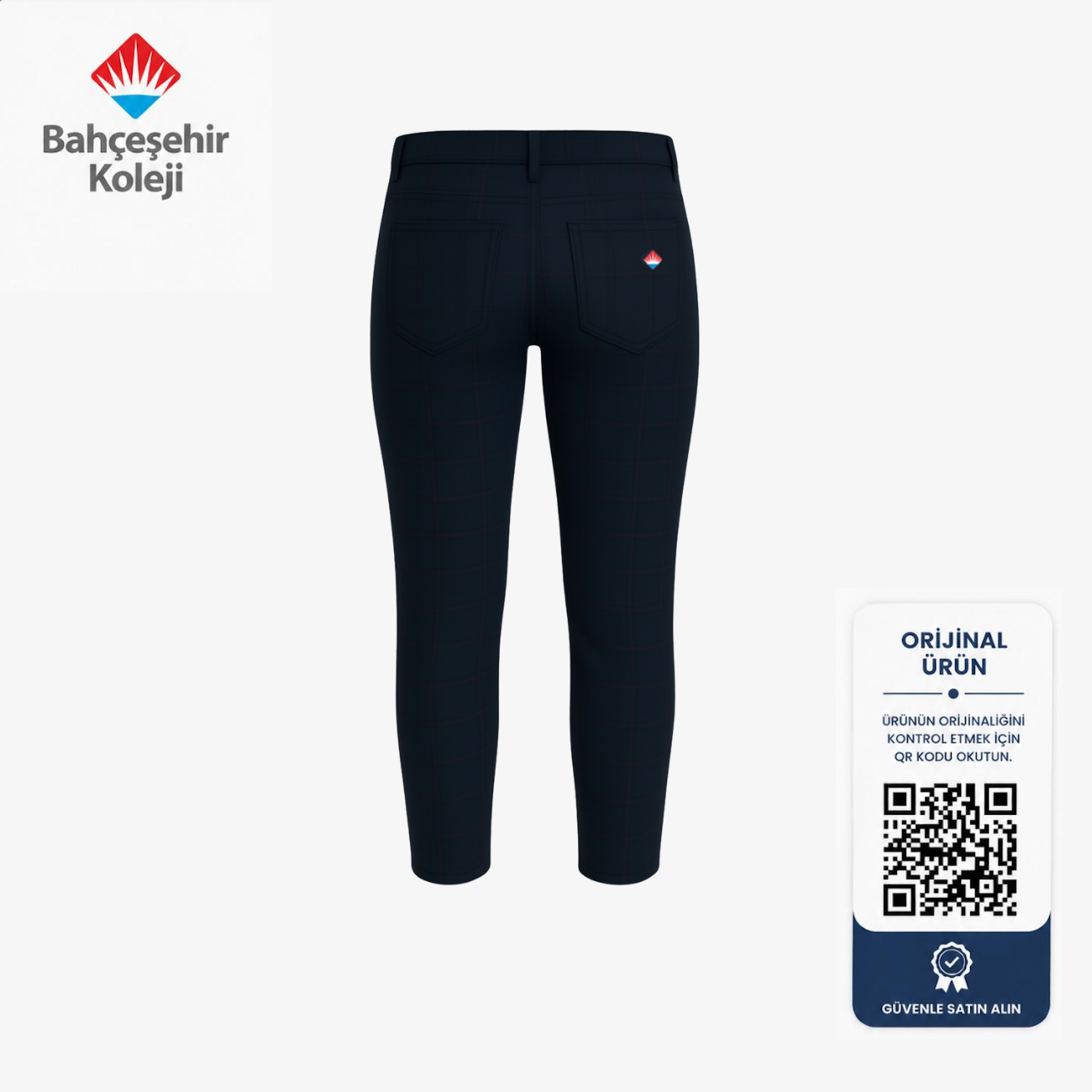 BK Academy Unisex Ekose Pantolon