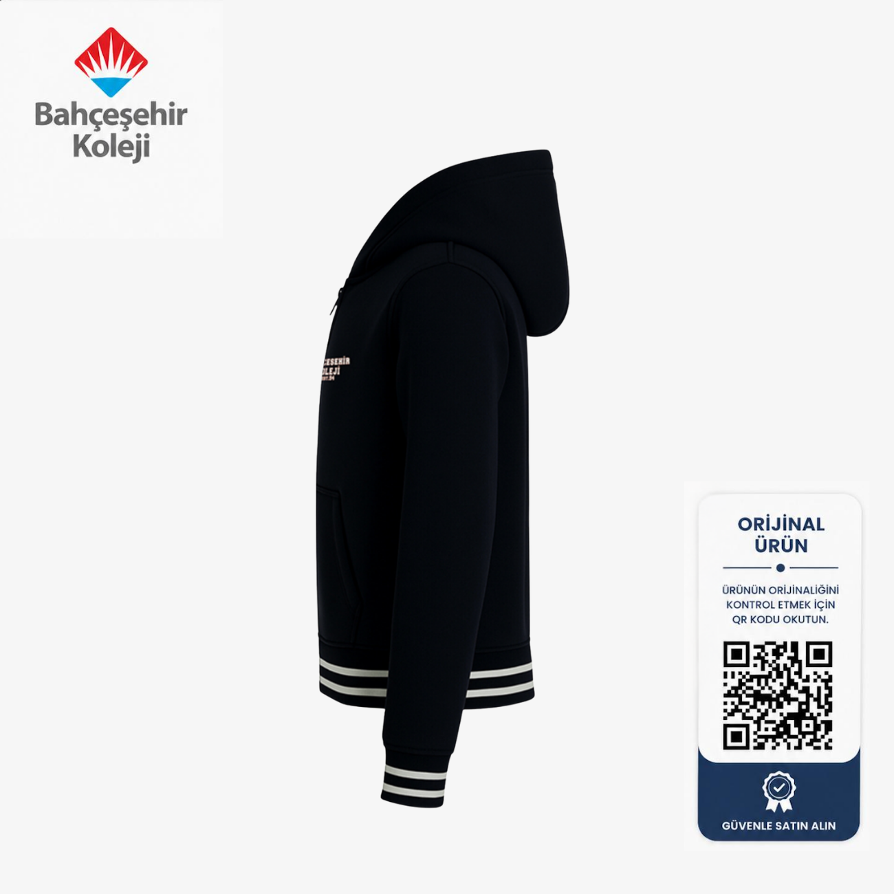 BK Campus Zip Up Dark Blue