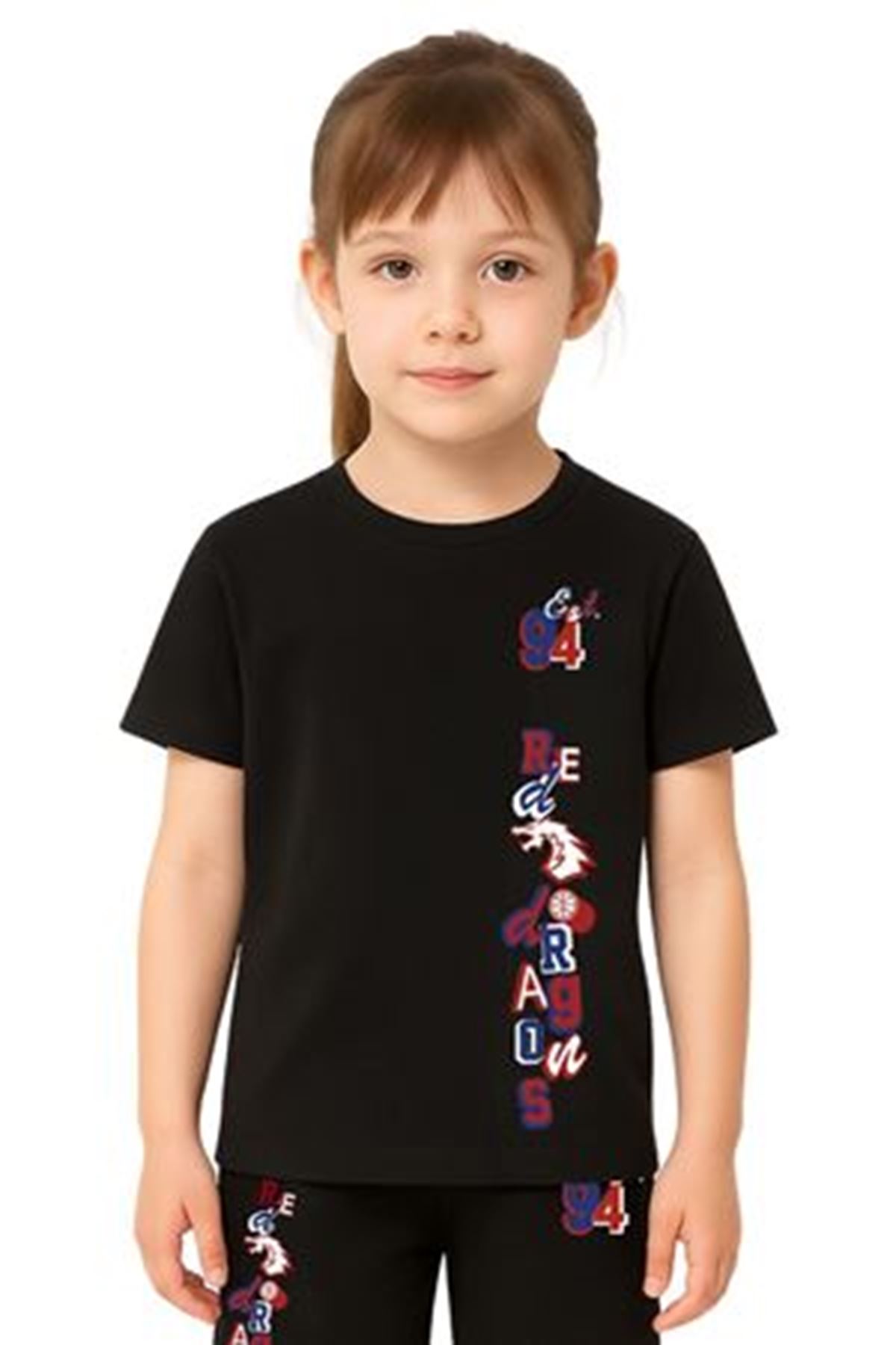 BK Kids Dragon T-shirt Siyah