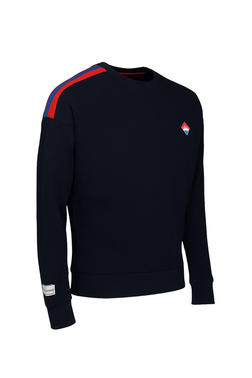 BK Academy Sweatshirt Bisiklet Yaka Lacivert
