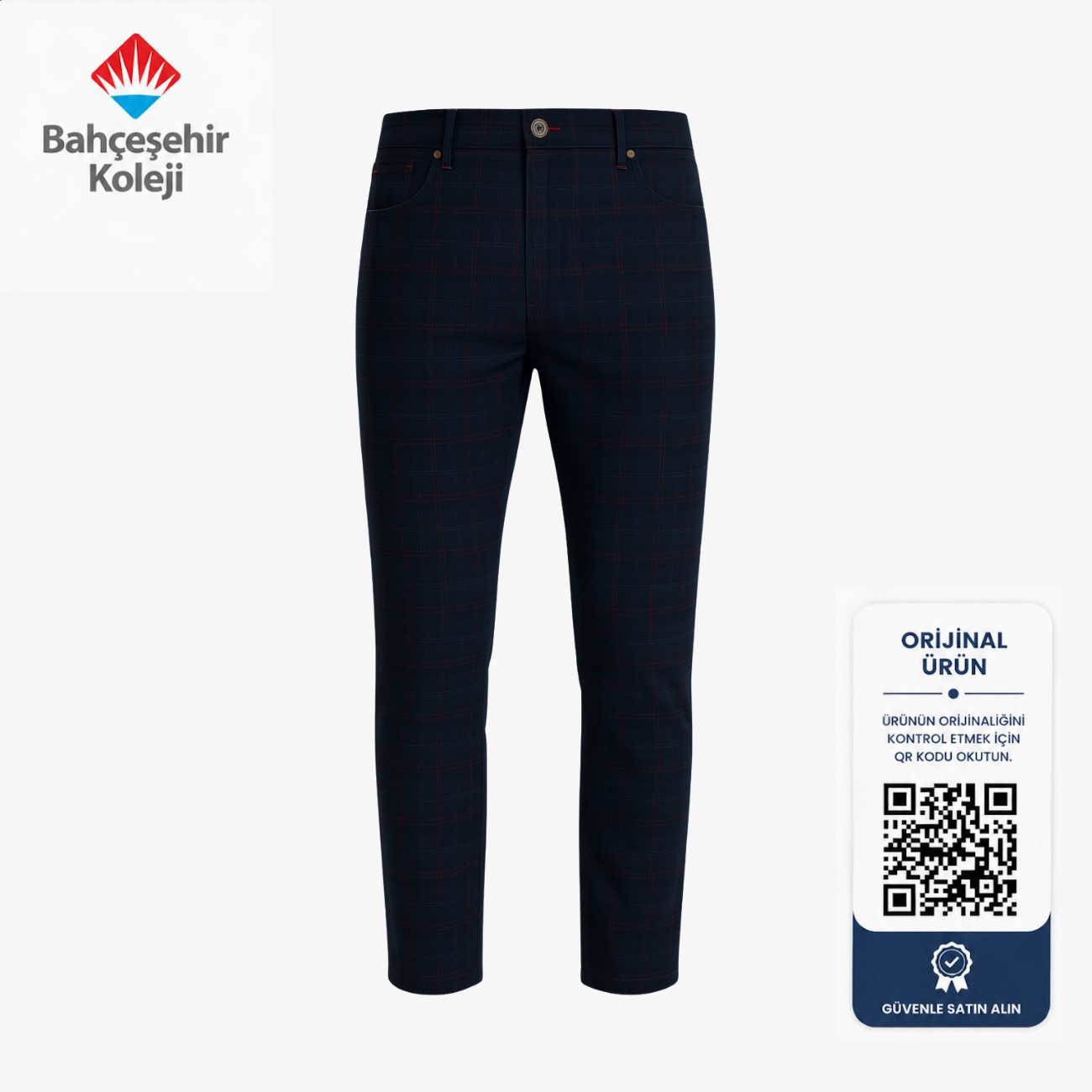 BK Academy Erkek Ekose Pantolon