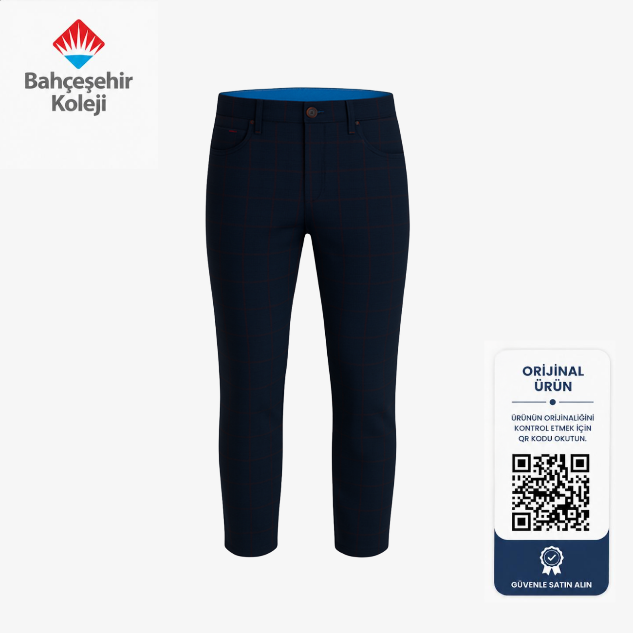 BK Academy Unisex Ekose Pantolon