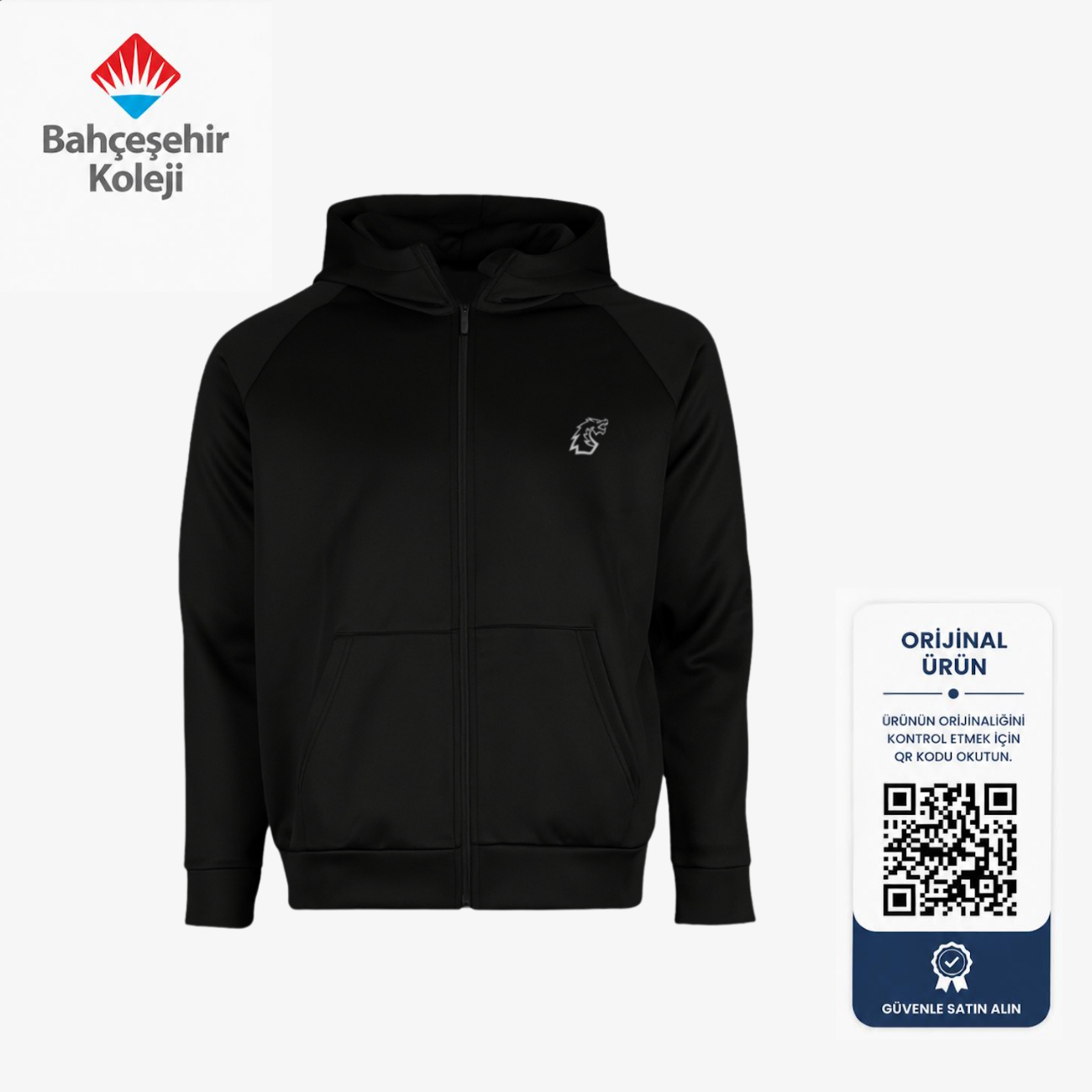 BK Zip-Up Tracksuit Siyah