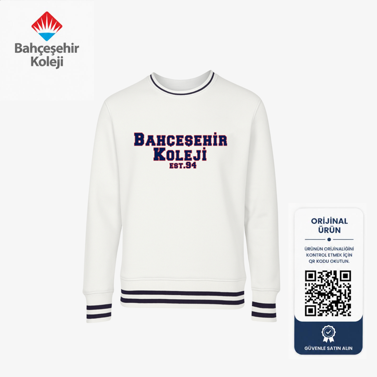 BK Comfy Sweatshirt White